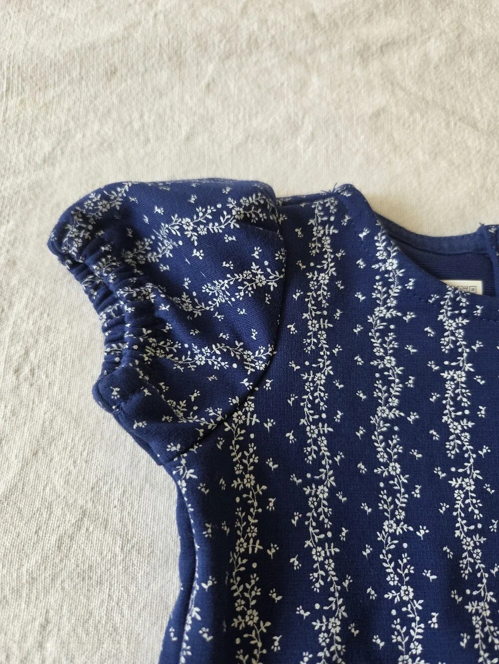 Ralph Lauren 6 Mo Baby Girl Dress Navy Floral Spring Summer Cottagecore
